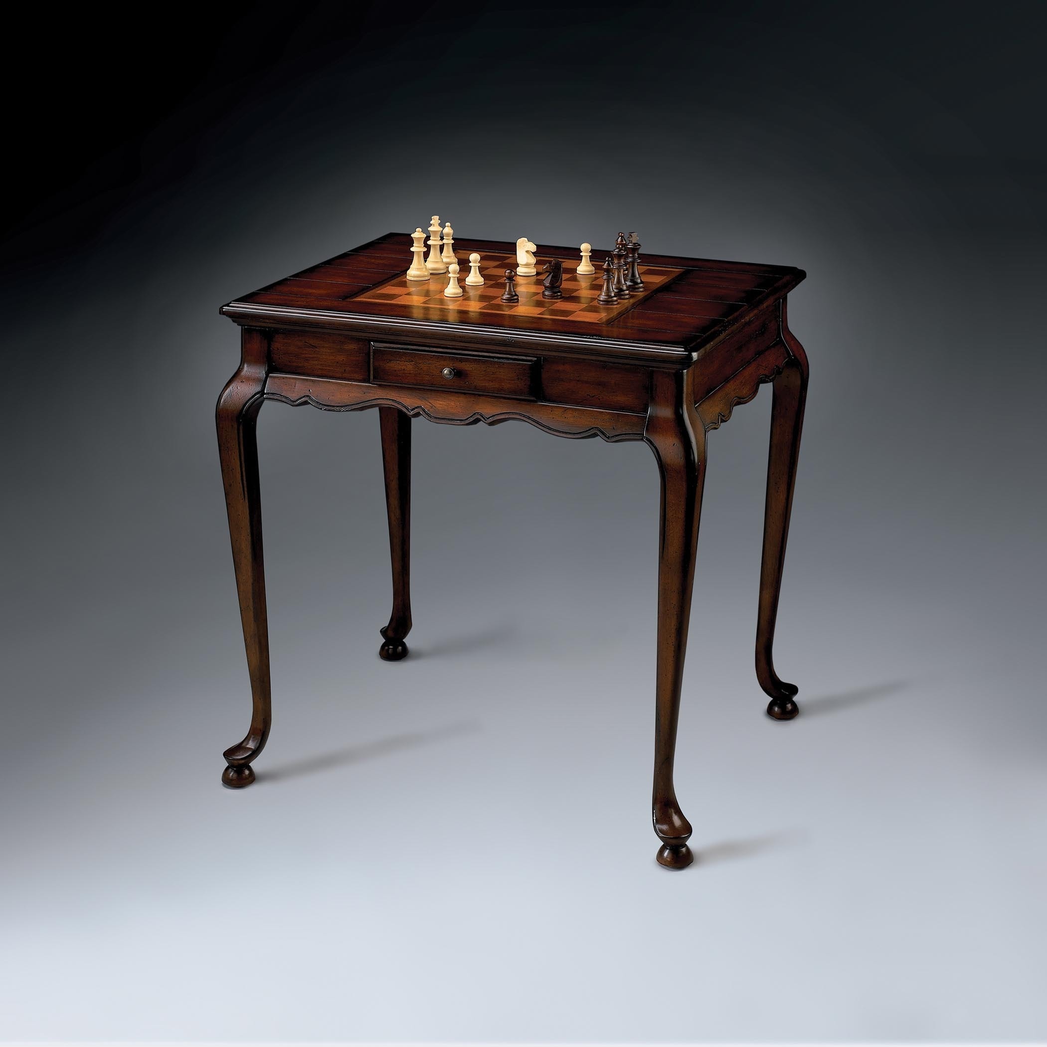 Butler Traditional Rectangular Game Table Dark Brown Overstock 12072989