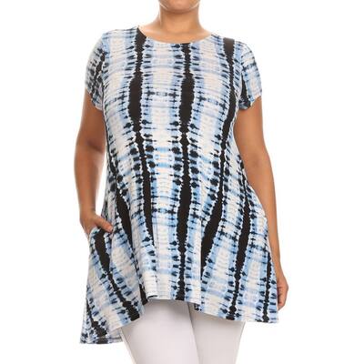 Buy Tie Dye Moa Collection Women S Plus Size Tops Online At