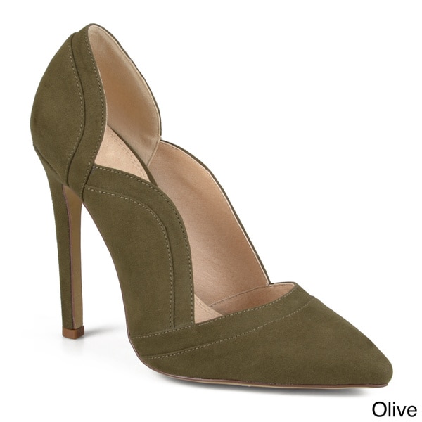 olive green pumps shoes