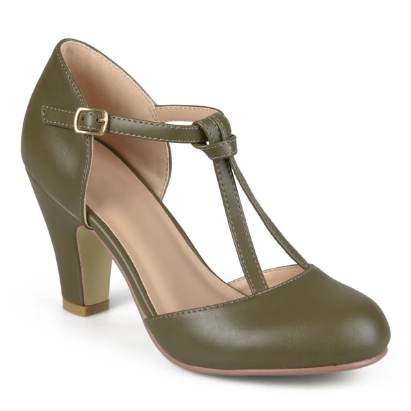 Shop Journee Collection Women's 'Toni' T-strap Round Toe Mary Jane ...