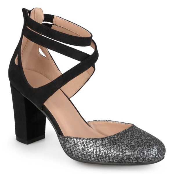 Shop Journee Collection Women's 'Piett' Ankle Strap Round Toe Mary Jane Pumps - Free Shipping 
