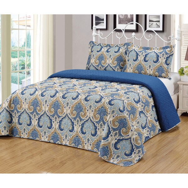 Journee Home 'Reinosa' 3 piece Reversible Bedspread Set