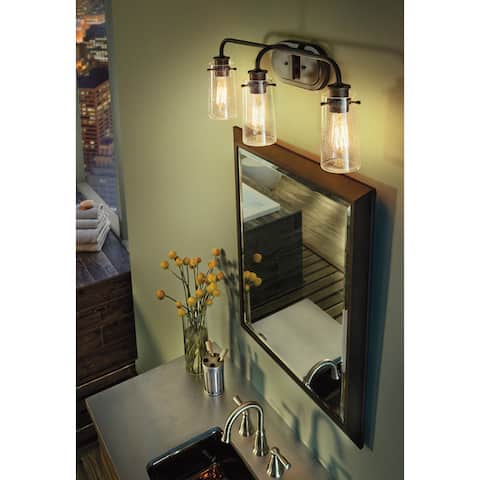 Kichler Lighting Braelyn Collection 3-light Olde Bronze Bath/Vanity Light
