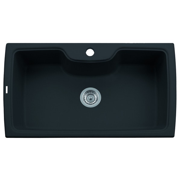 ALFI brand AB3520DI BLA Black 35 Drop In Single Bowl Granite Composite Kitchen Sink 7ff1aa8c 6612 46d6 b8f6 980676d00f8b_600