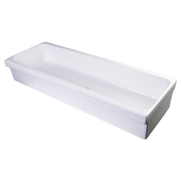 ALFI brand AB48TR 48 White Above Mount Porcelain Bath Trough Sink b4c5e53c d9a0 4034 87e8 09f343b5df0b_600