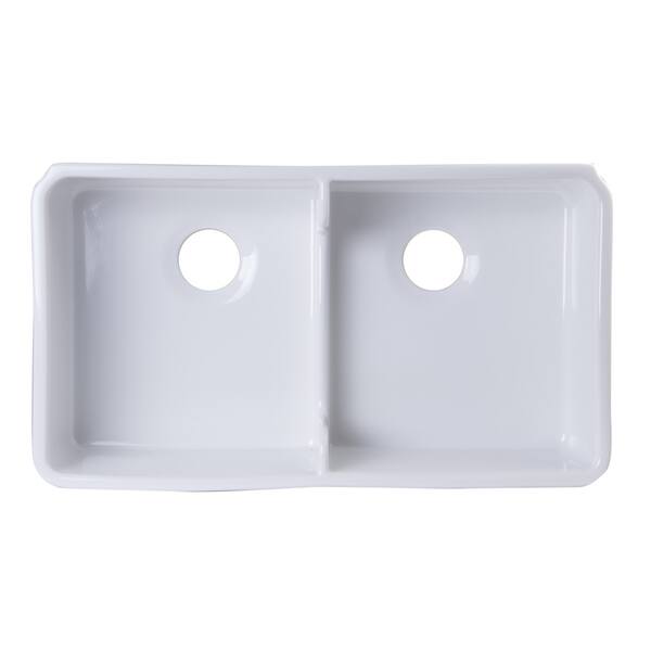 Alfi Brand Ab5123 W White 32 Inch Short Wall Double Alfi Brand Ab5123 W White 32 Inch Short Wall Double