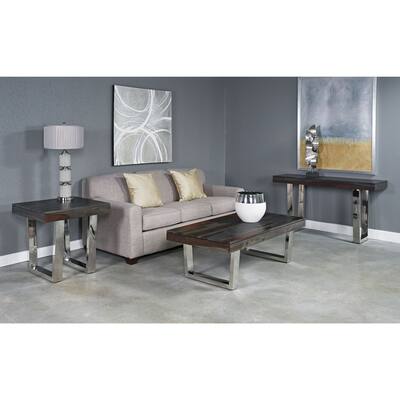 Stainless Steel Base Grayson End Table