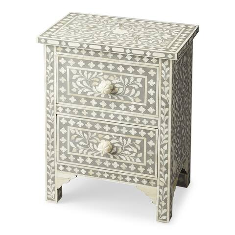 East At Main S Mathiston Brown Round Teakwood Accent Table Stool