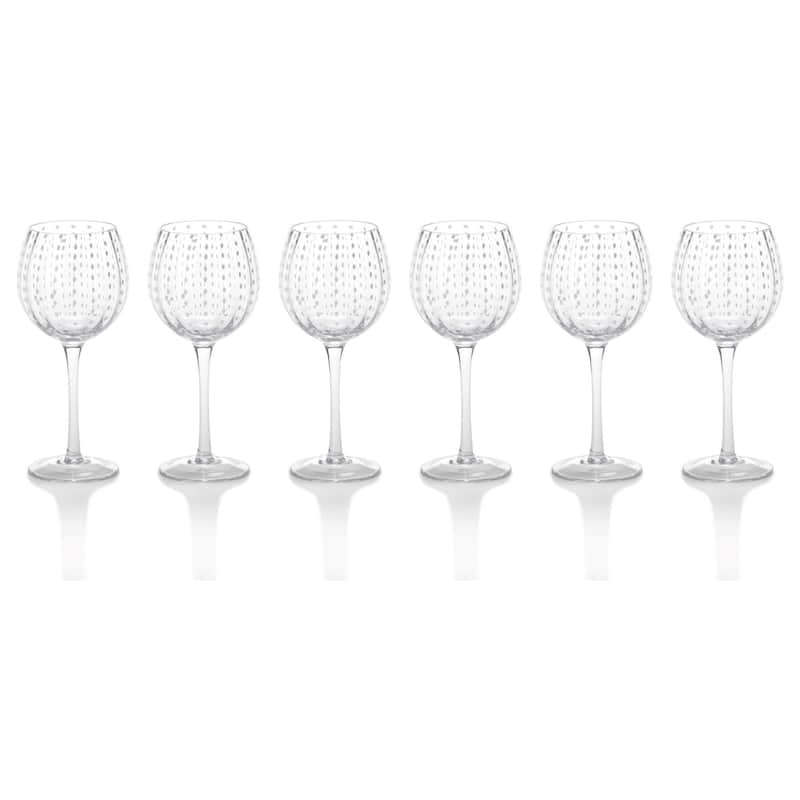 "Fintan" 8.5" Tall Goblet Wine Glass (Set of 6)