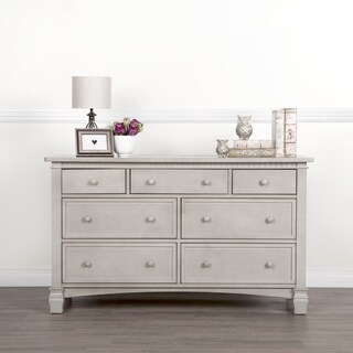 Evolur Cheyenne and Santa Fe Grey Wood Double Dresser