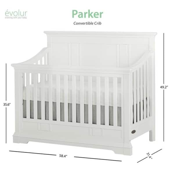 Evolur Parker 5 in 1 Convertible Crib