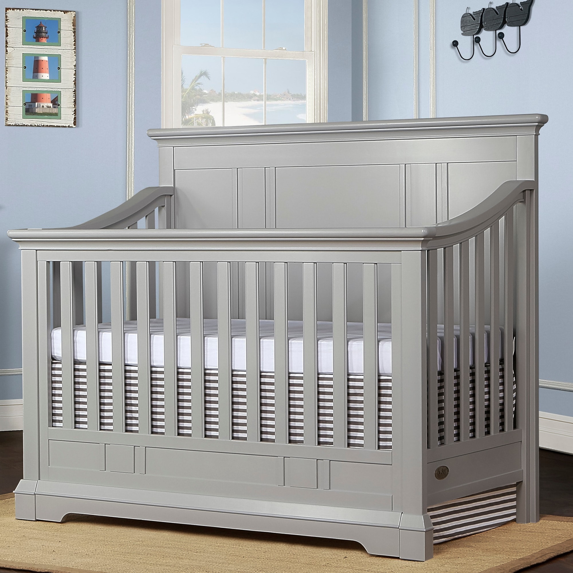 Evolur Parker in Convertible Crib Grey buybuy BABY 12079255