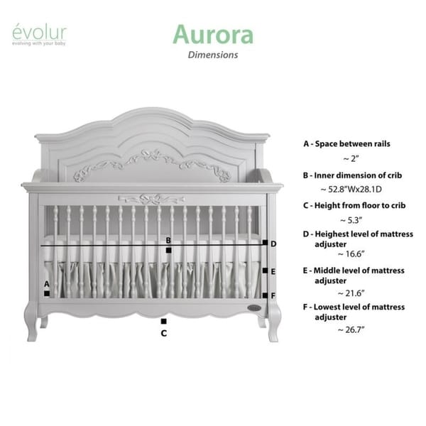 convertible crib dimensions