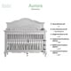 preview thumbnail 12 of 11, Evolur Aurora 5 in 1 Convertible Crib - Grey