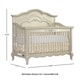 preview thumbnail 8 of 11, Evolur Aurora 5 in 1 Convertible Crib - Grey