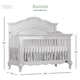 preview thumbnail 10 of 11, Evolur Aurora 5 in 1 Convertible Crib - Grey