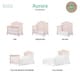 preview thumbnail 10 of 11, Evolur Aurora 5 in 1 Convertible Crib - Pink