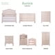 preview thumbnail 11 of 11, Evolur Aurora 5 in 1 Convertible Crib - Pink