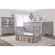 preview thumbnail 3 of 11, Evolur Santa Fe Storm Grey 5-in-1 Convertible Crib