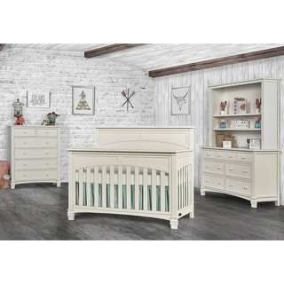 Evolur Santa Fe Distressed White 5 in 1 Convertible Crib