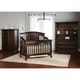 preview thumbnail 1 of 3, Evolur Sawyer Cafe Noir 5-in-1 Convertible Crib - Black