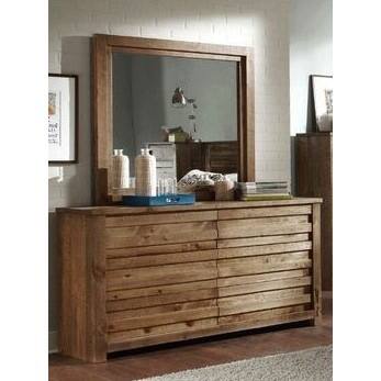 Progressive Melrose Pine Dresser and Mirror