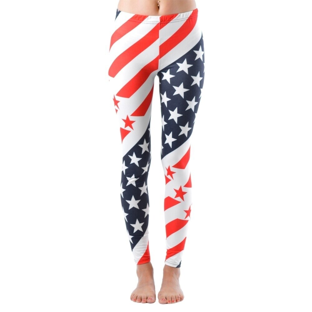 american flag leggings