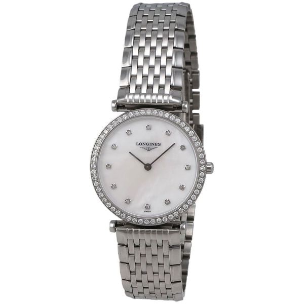 Longines Women's L45130876 'La Grandes Classiques Flagship' Diamond Stainless Steel Watch. Opens flyout.