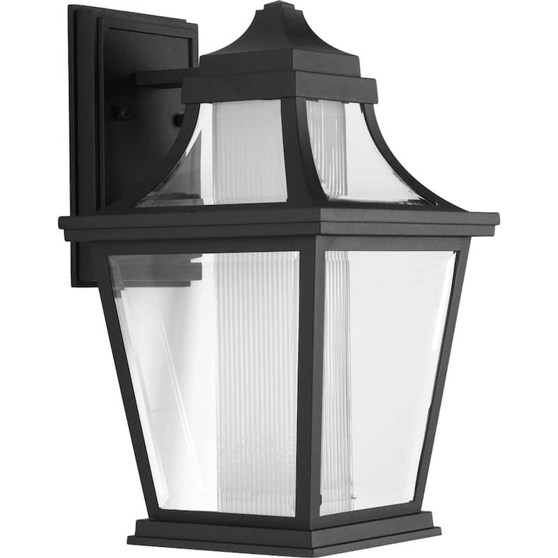 Endorse LED 1-Light Black Traditional Outdoor Wall Lantern Light