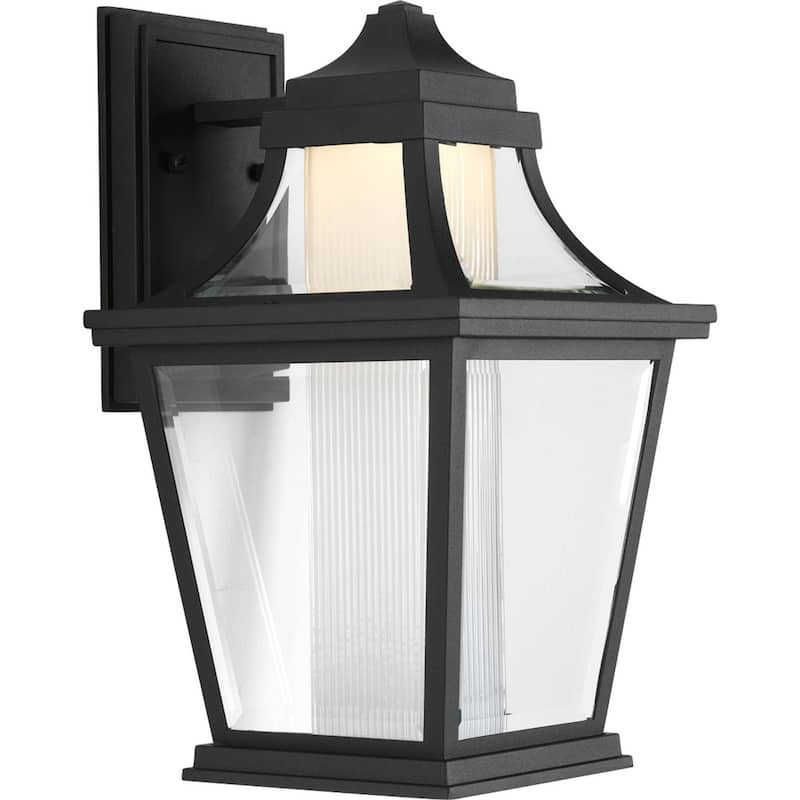 Endorse LED 1-Light Black Traditional Outdoor Wall Lantern Light