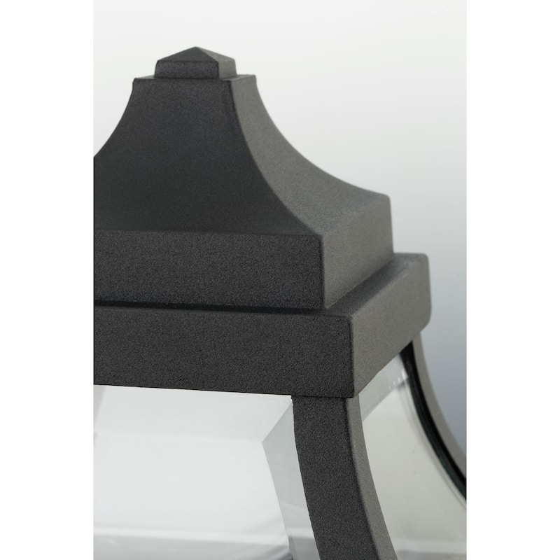 Endorse LED 1-Light Black Traditional Outdoor Wall Lantern Light