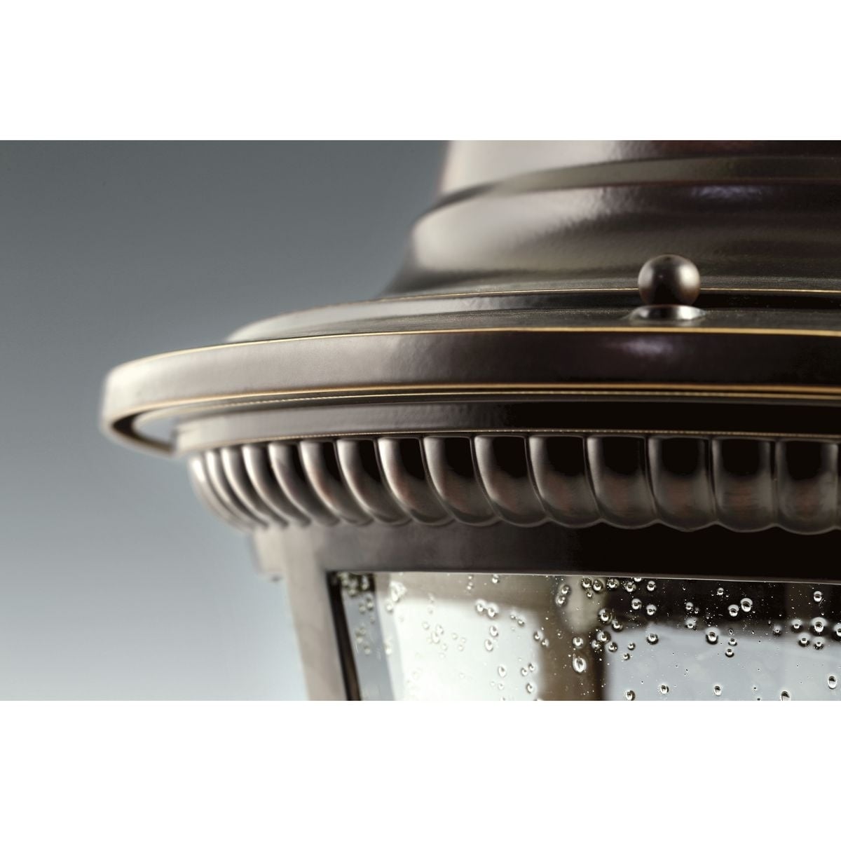Progress Lighting P3883-31 1-Light Close-To-Ceiling with Clear Seeded Glass Black