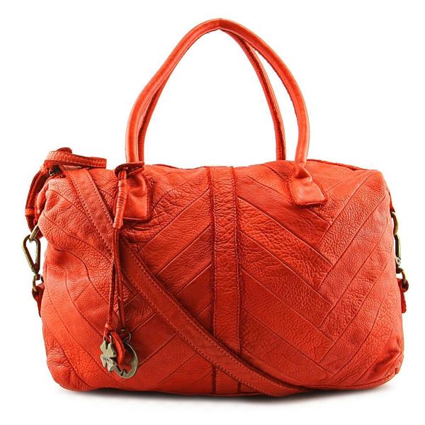 Lucky Brand Women S Jenna Satchel Red Leather