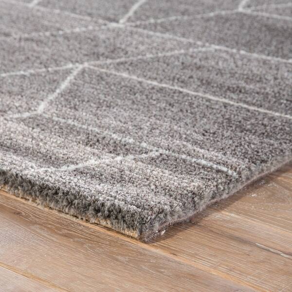 Ransom Geometric Gray White Area Rug 7 10 X9 6 8 X 10 Surplus Overstock 12088579