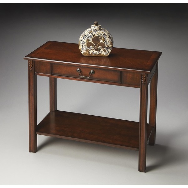 Butler Sheridan Plantation Cherry Console Table On Butler Sheridan Plantation Cherry Console Table