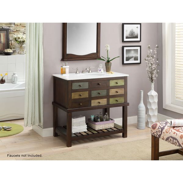 Three Drawer Vanity Sink Free Shipping Today 18953589
