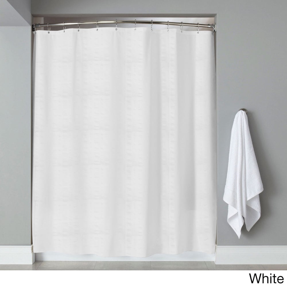 Shop Hotel Quality Embossed Stripe Fabric Shower Curtain Liner 70