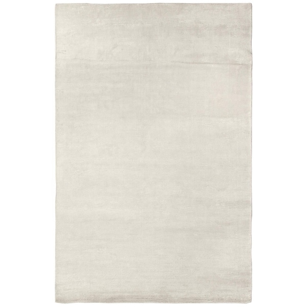 Exquisite Rugs Swell White Viscose Rug (6' x 9') - 6' x 9' - 6' x 9 ...