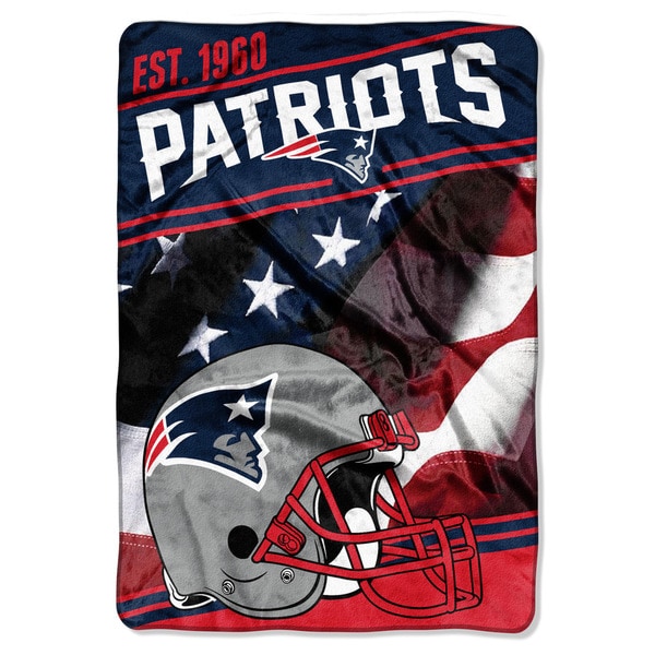 NFL 076 Patriots Stagger Micro Oversize Throw