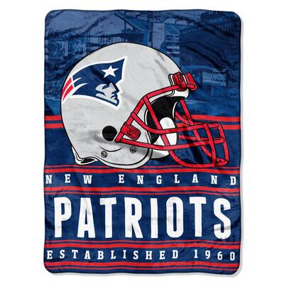 The Northwest Company NFL New England Patriots Stacked Silk Touch Raschel Throw