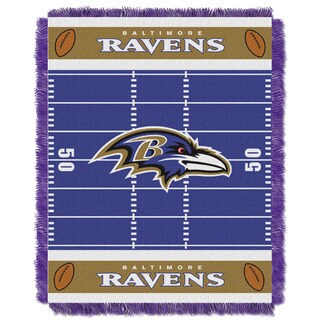 NFL 04401 Ravens Field Baby Throw