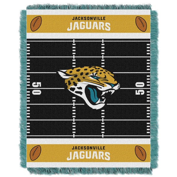 slide 1 of 1, NFL 04401 Jaguars Field Baby Throw