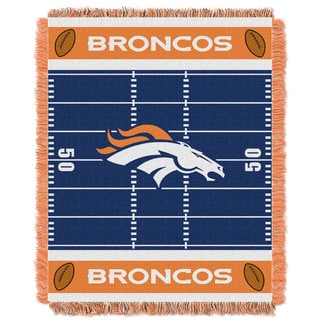 NFL 04401 Broncos Field Baby Throw