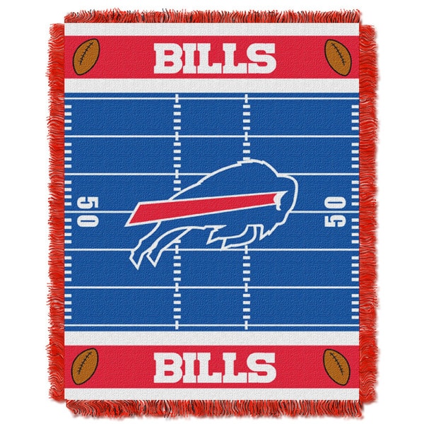 slide 1 of 1, NFL 04401 Bills Field Baby Throw