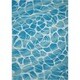 preview thumbnail 4 of 11, Nourison & Garden RS106 Area Rug 10' x 13' - Aqua - Rectangle