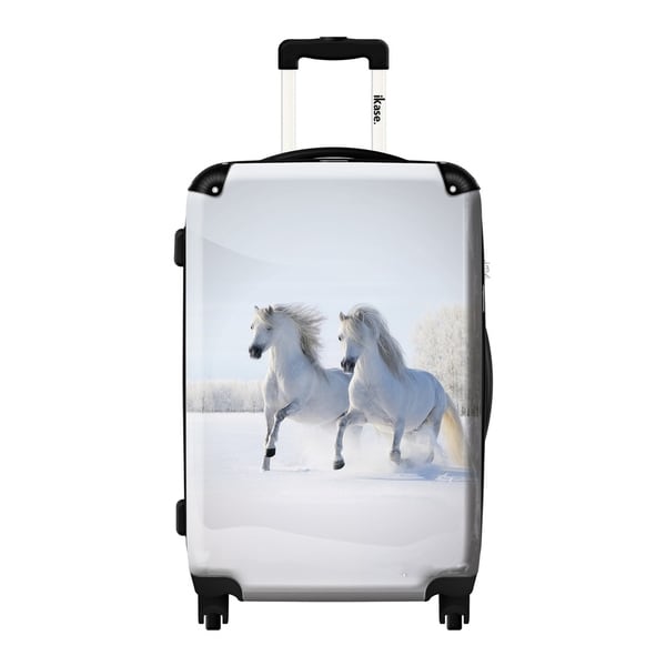 luggage with horses on it