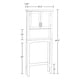 preview thumbnail 5 of 11, RiverRidge Somerset Collection Grey Bathroom Spacesaver Cabinet