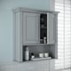RiverRidge Somerset Collection Two-Door Wall Cabinet, Gray - Thumbnail 0