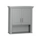 RiverRidge Somerset Collection Two-Door Wall Cabinet, Gray - Thumbnail 4