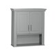 RiverRidge Somerset Collection Two-Door Wall Cabinet, Gray - Thumbnail 1